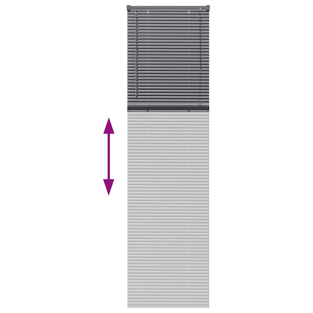 Venecijanski zastore Tamno siva 220 x 55 cm Aluminij