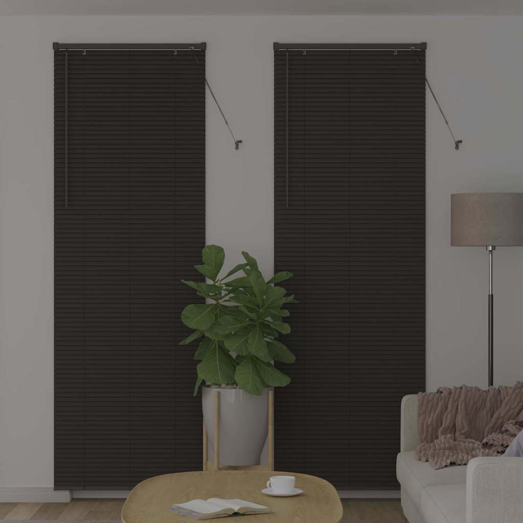 Venecijanski zastore Tamno siva 220 x 75 cm Aluminij
