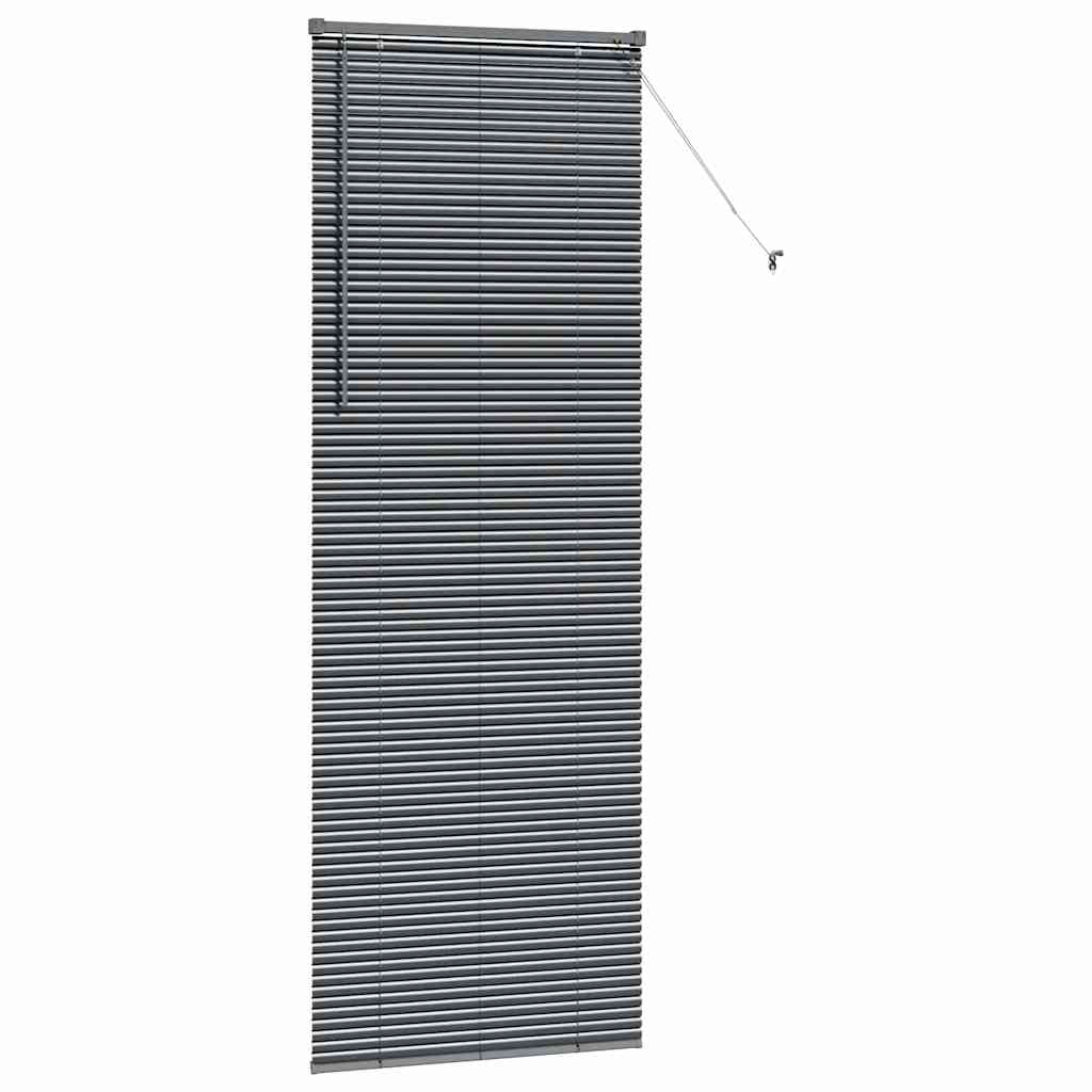 Venecijanski zastore Tamno siva 220 x 75 cm Aluminij