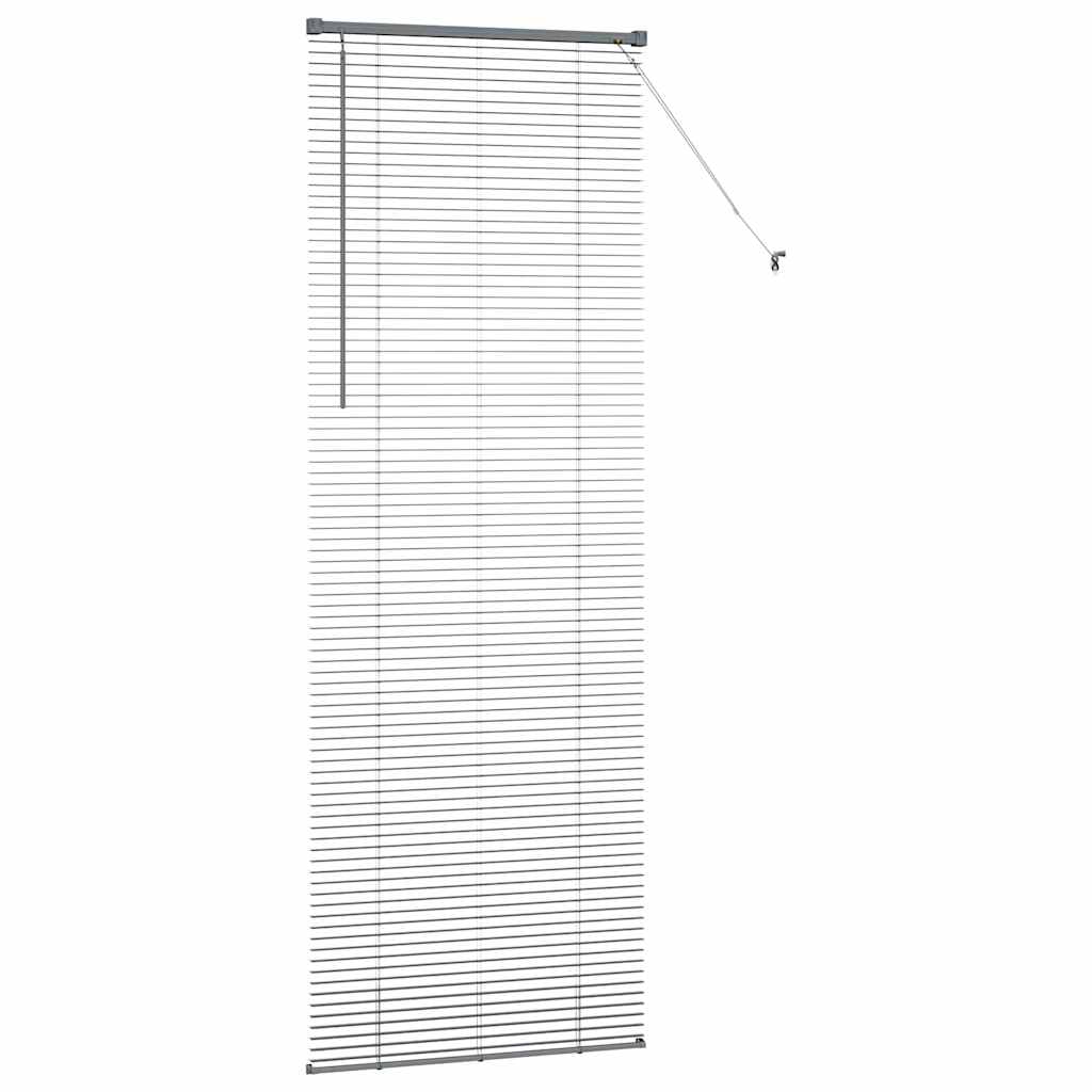 Venecijanski zastore Tamno siva 220 x 75 cm Aluminij