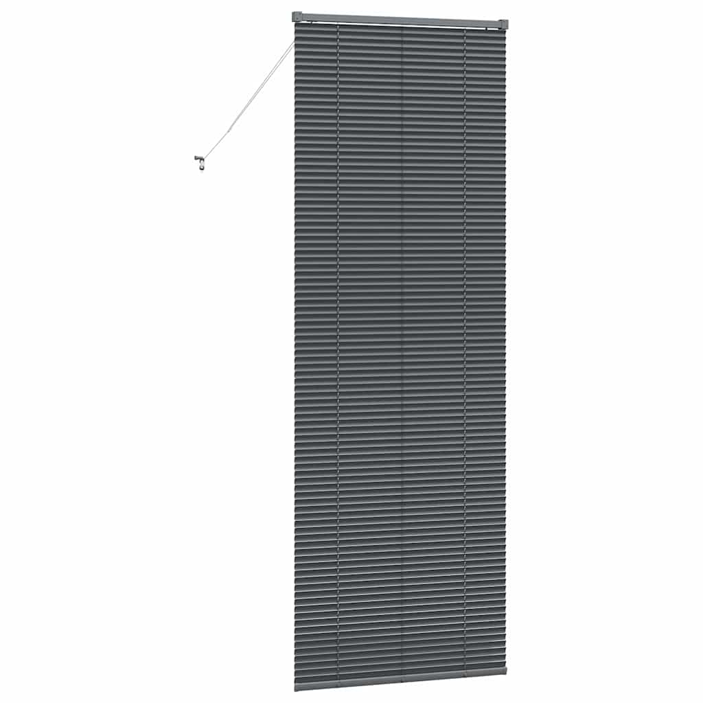 Venecijanski zastore Tamno siva 220 x 75 cm Aluminij