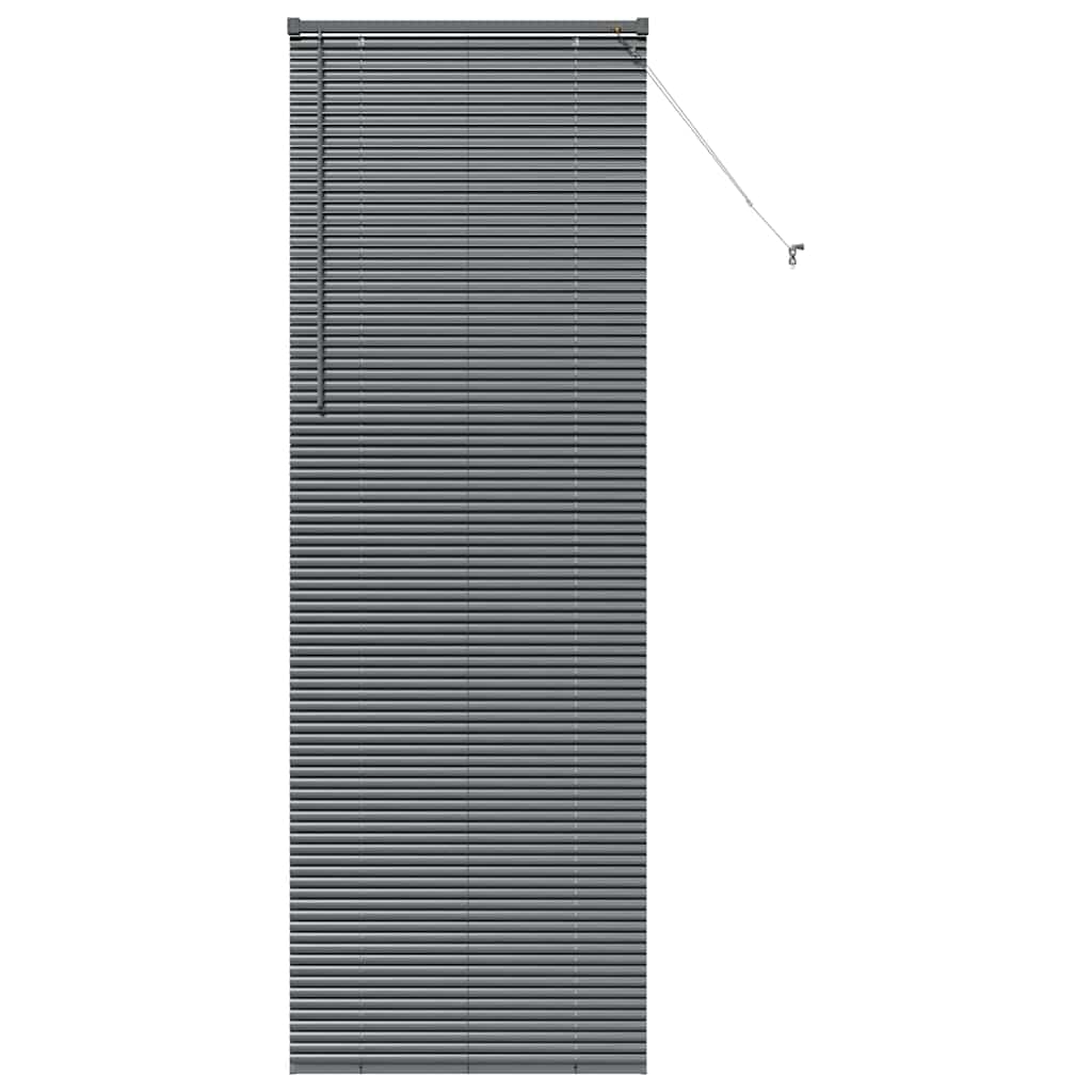 Venecijanski zastore Tamno siva 220 x 75 cm Aluminij