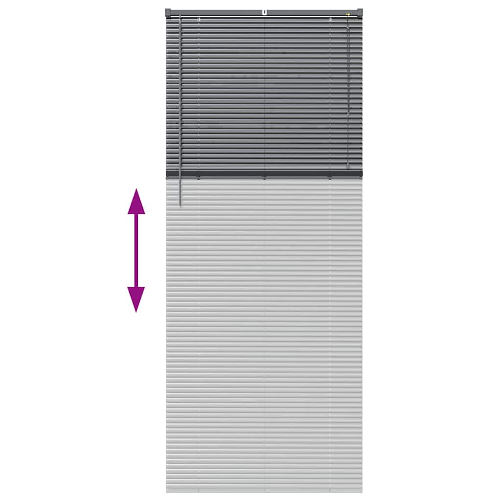 Venecijanski zastore Tamno siva 220 x 85 cm Aluminij