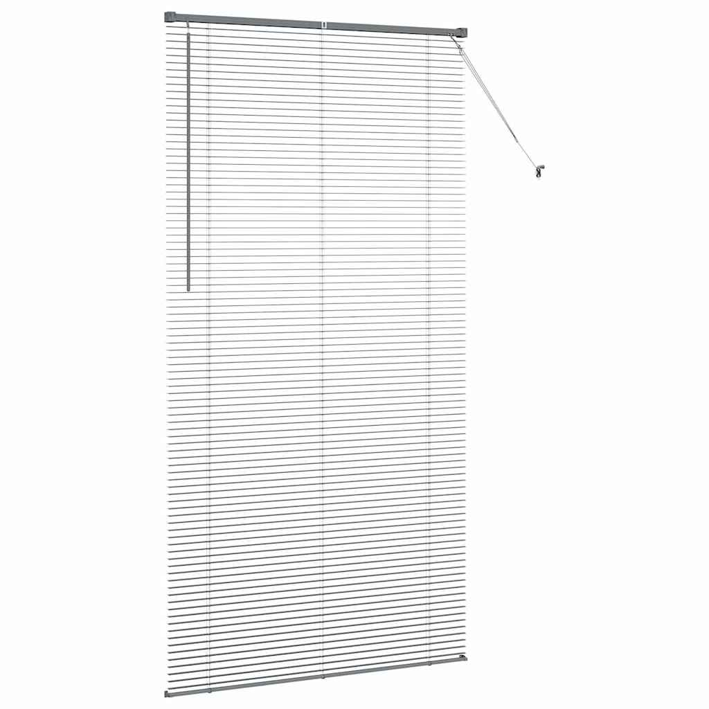 Venecijanski zastore Tamno siva 220 x 120 cm Aluminij