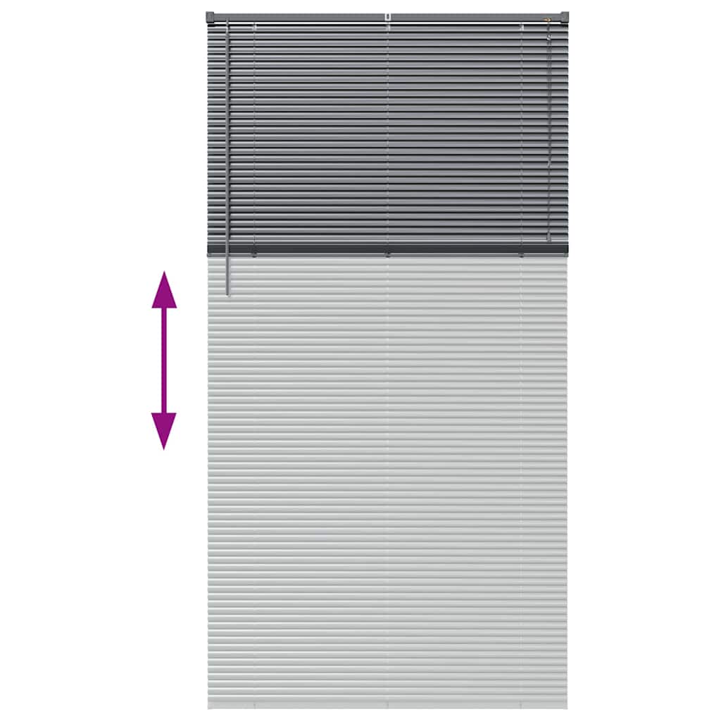 Venecijanski zastore Tamno siva 220 x 120 cm Aluminij