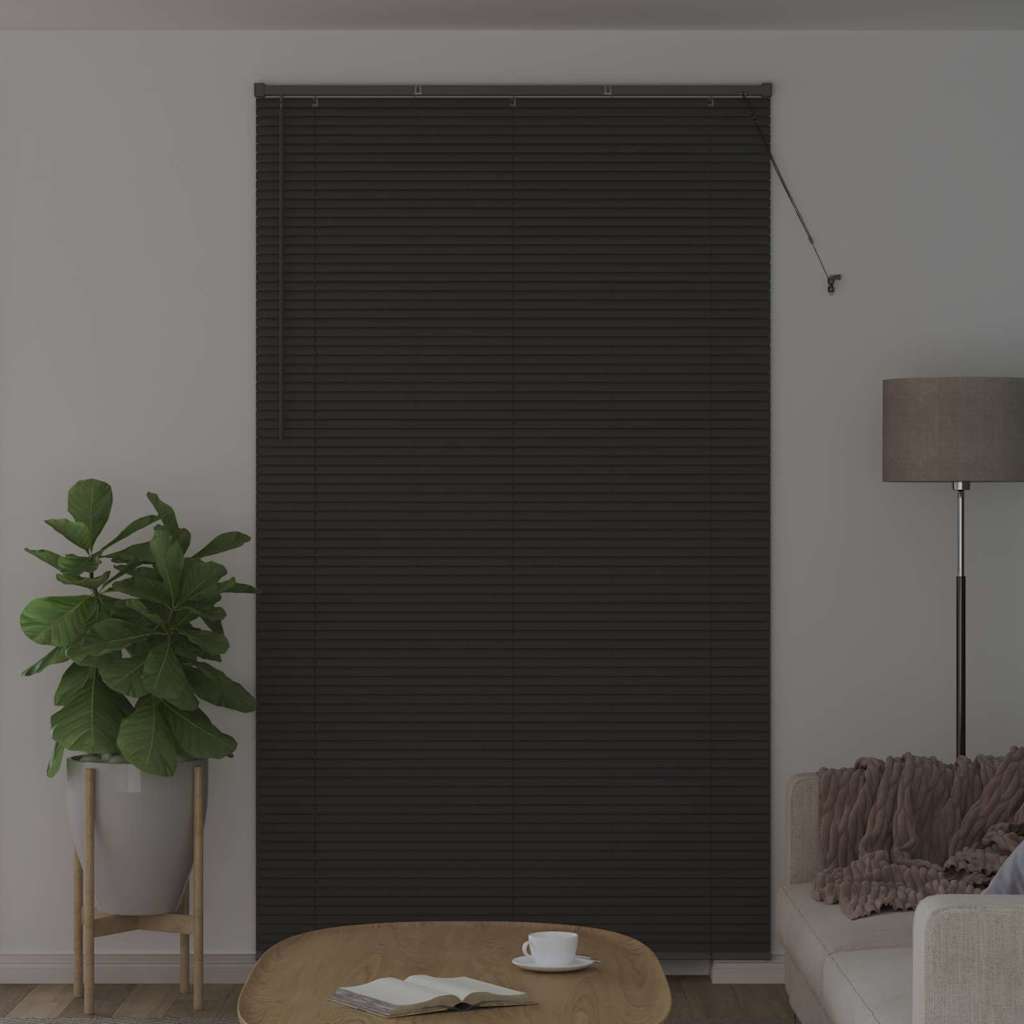 Venecijanski zastore Tamno siva 220 x 130 cm Aluminij