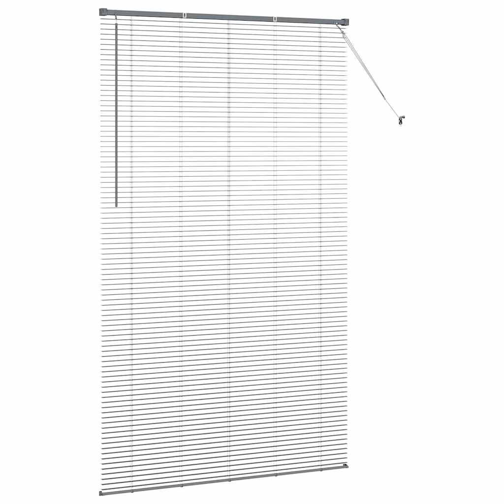 Venecijanski zastore Tamno siva 220 x 130 cm Aluminij