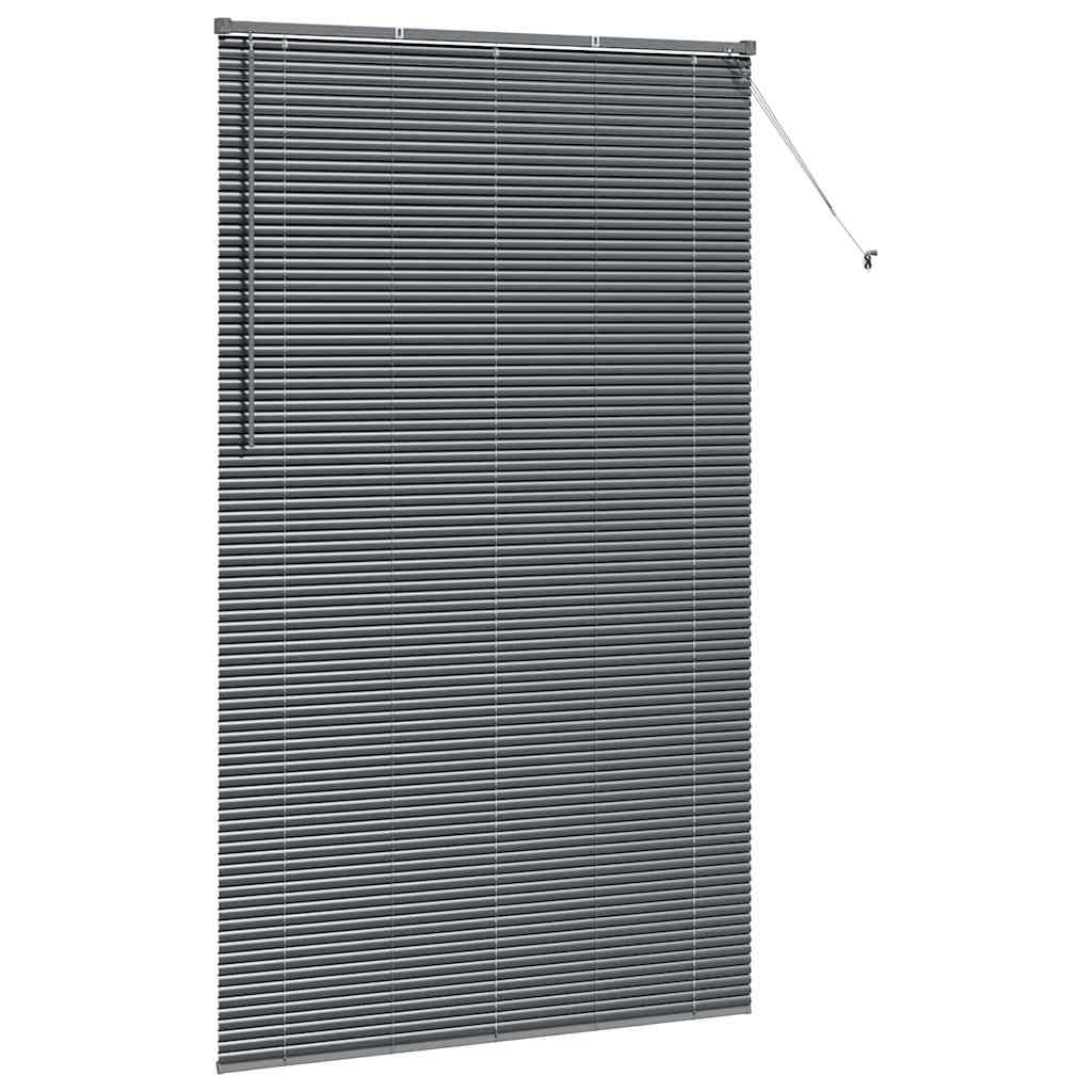 Venecijanski zastore Tamno siva 220 x 135 cm Aluminij