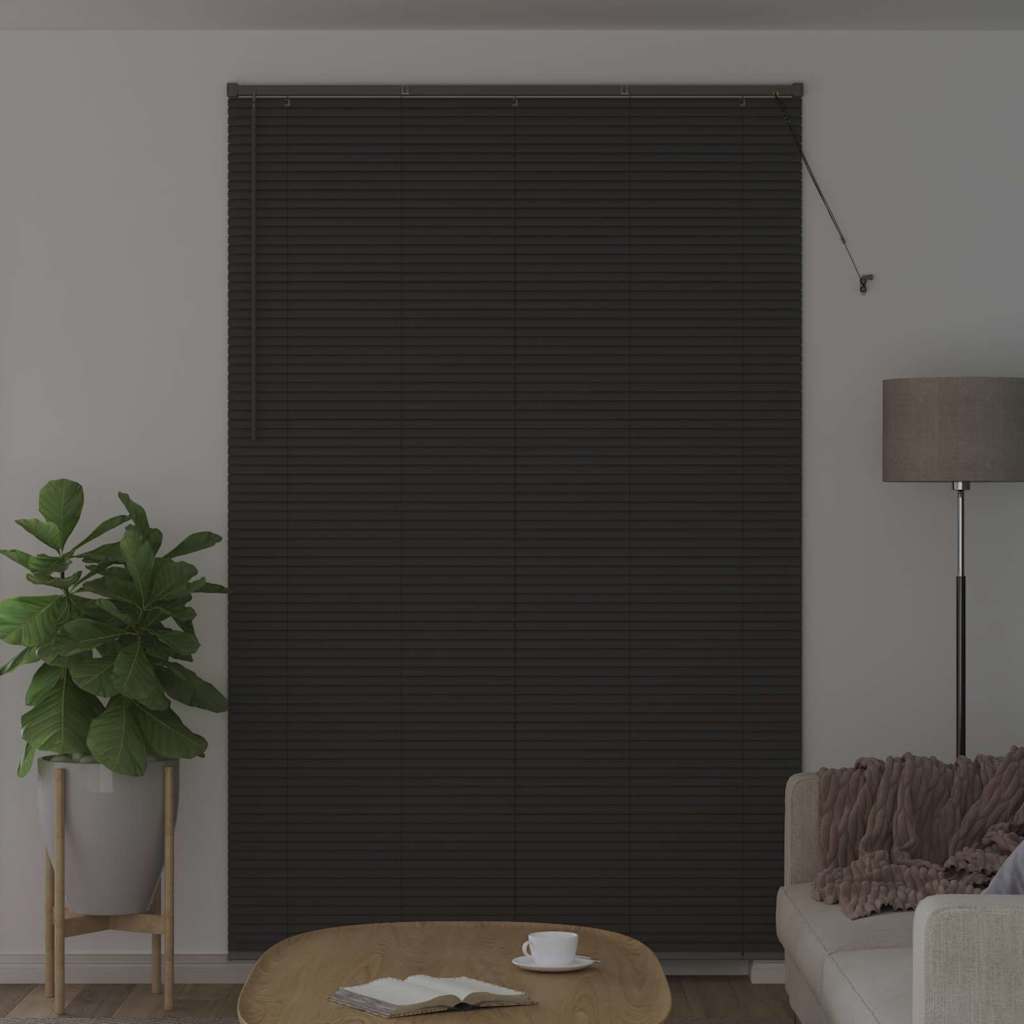 Venecijanski zastore Tamno siva 220 x 140 cm Aluminij