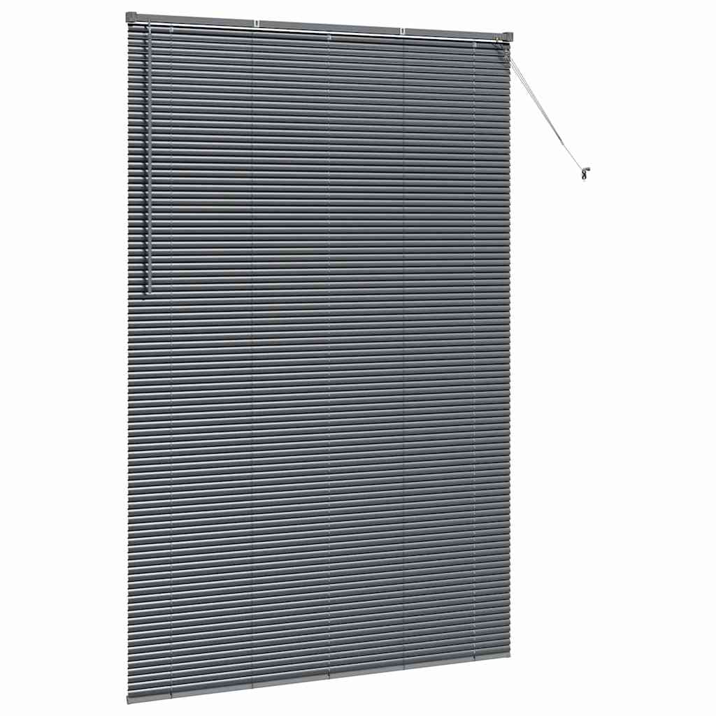 Venecijanski zastore Tamno siva 220 x 145 cm Aluminij