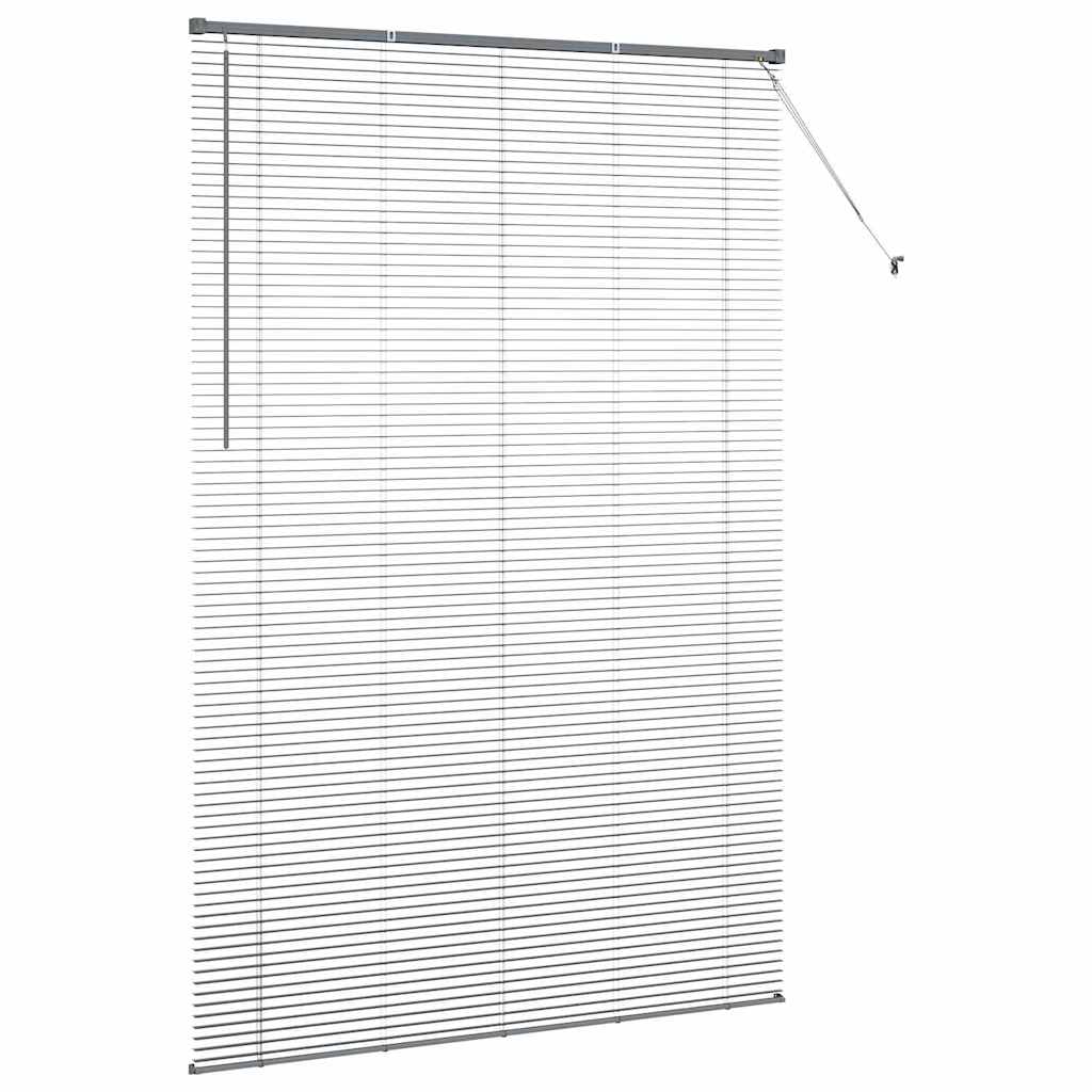 Venecijanski zastore Tamno siva 220 x 145 cm Aluminij