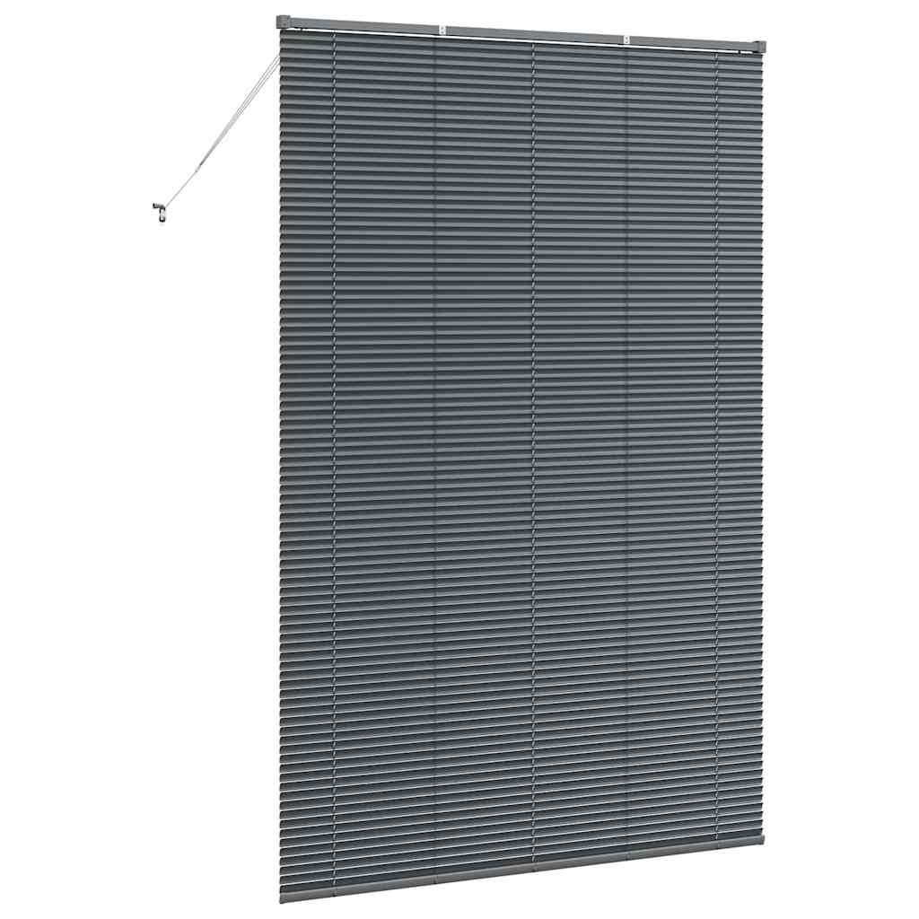 Venecijanski zastore Tamno siva 220 x 145 cm Aluminij