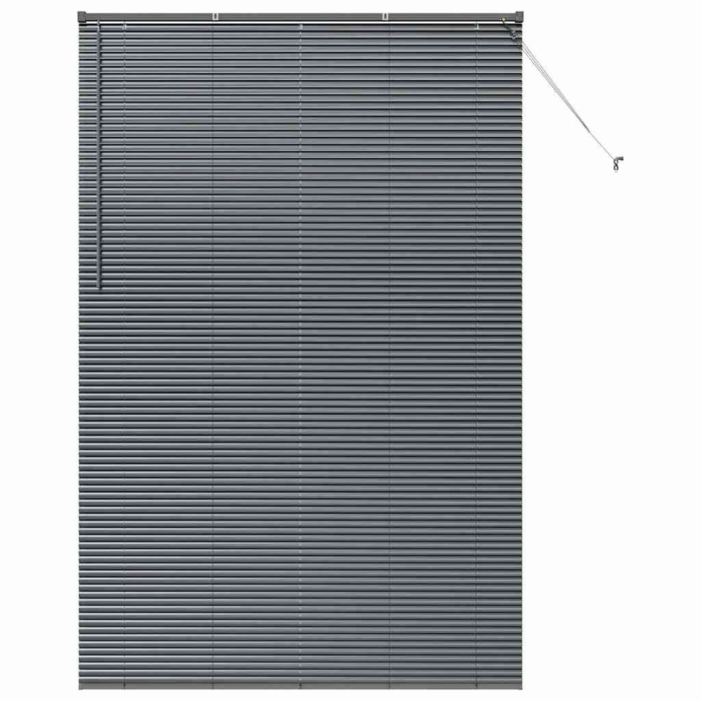 Venecijanski zastore Tamno siva 220x150cm Aluminij