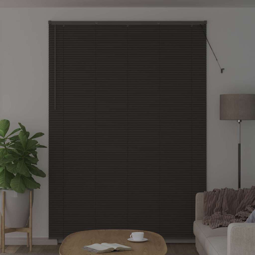 Venecijanski zastore Tamno siva 220 x 155 cm Aluminij