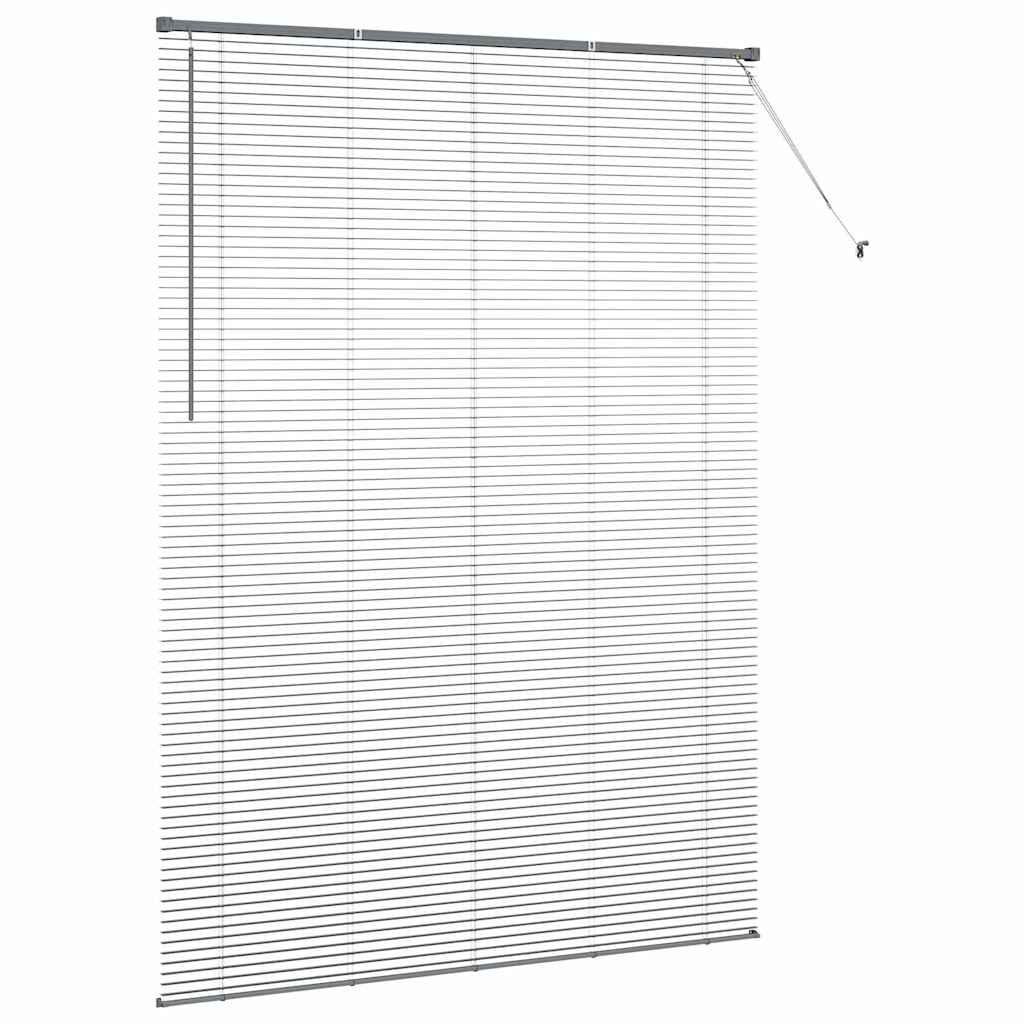 Venecijanski zastore Tamno siva 220 x 155 cm Aluminij