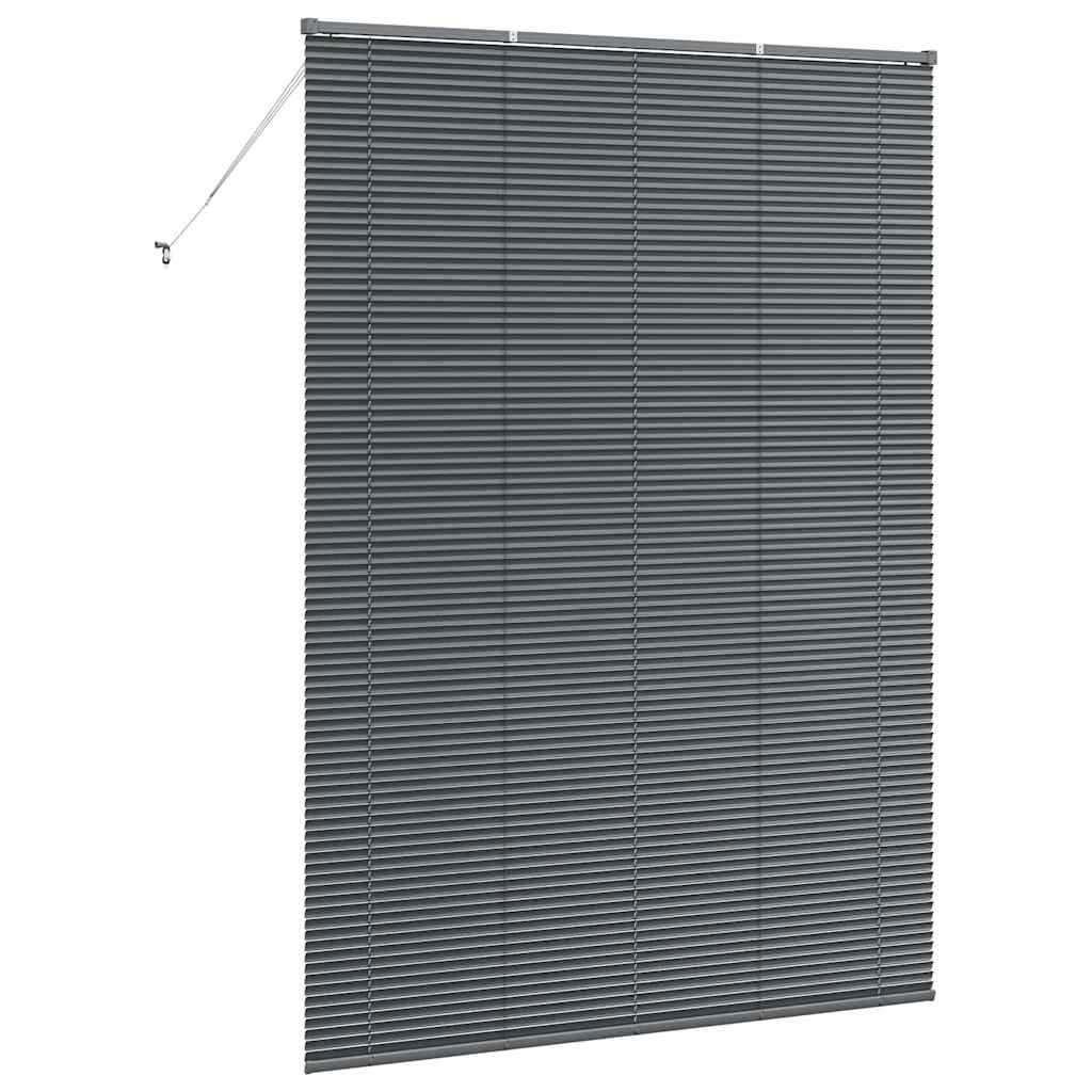 Venecijanski zastore Tamno siva 220 x 155 cm Aluminij