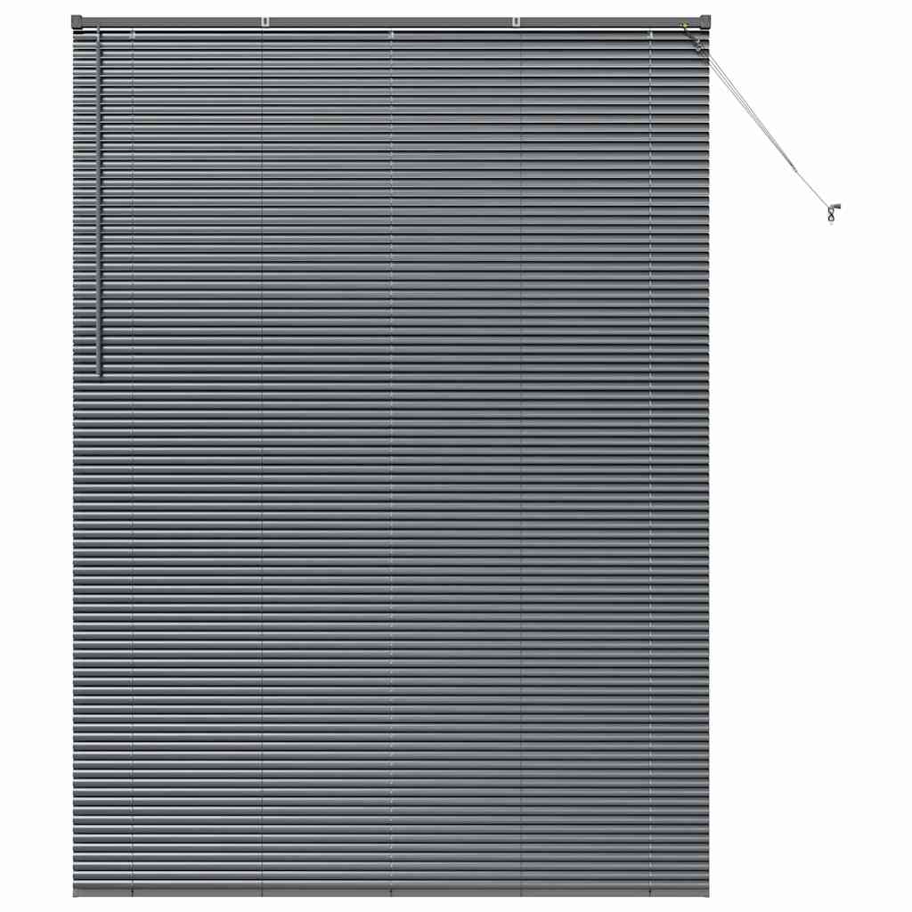Venecijanski zastore Tamno siva 220 x 155 cm Aluminij