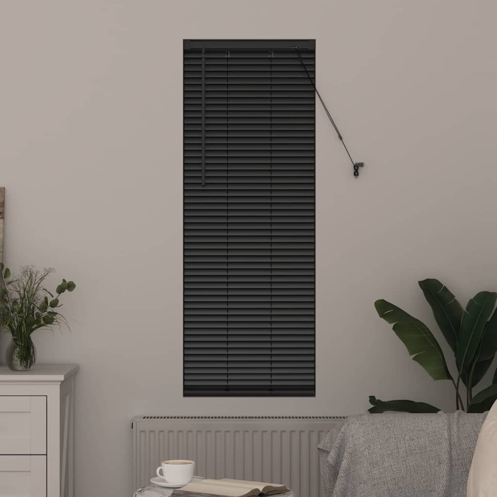 Venecijanski zastore Crna 130 x 40 cm Aluminij
