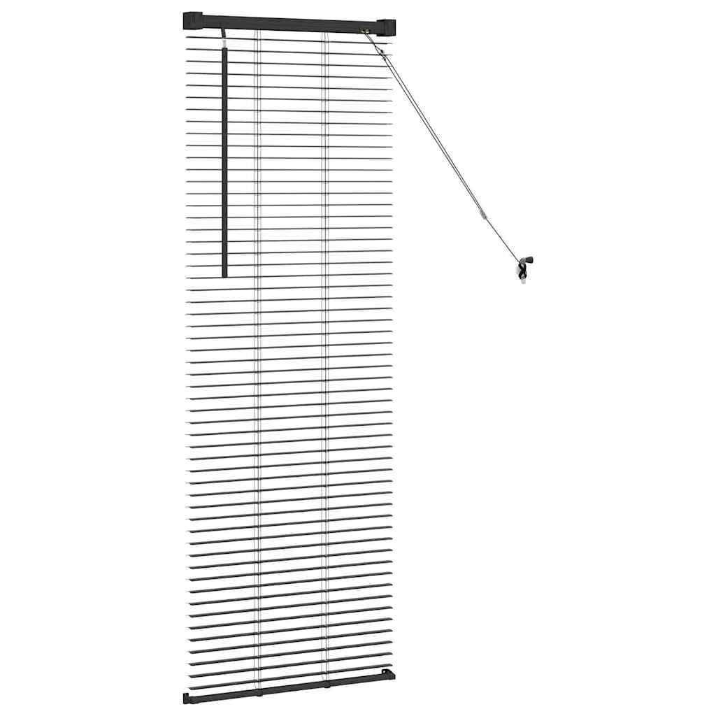Venecijanski zastore Crna 130 x 45 cm Aluminij