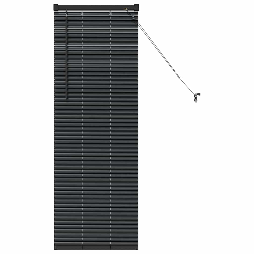 Venecijanski zastore Crna 130 x 45 cm Aluminij