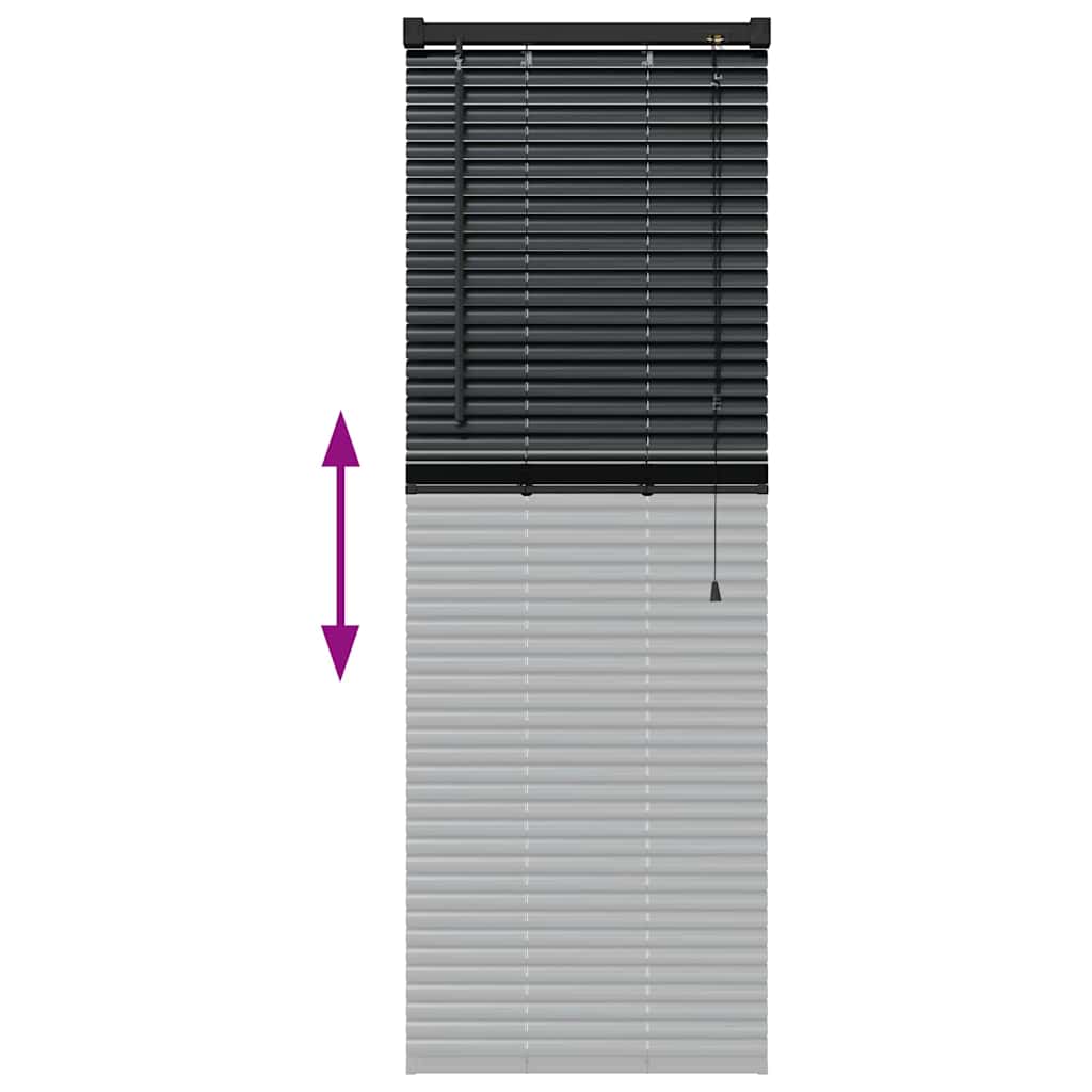 Venecijanski zastore Crna 130 x 55 cm Aluminij