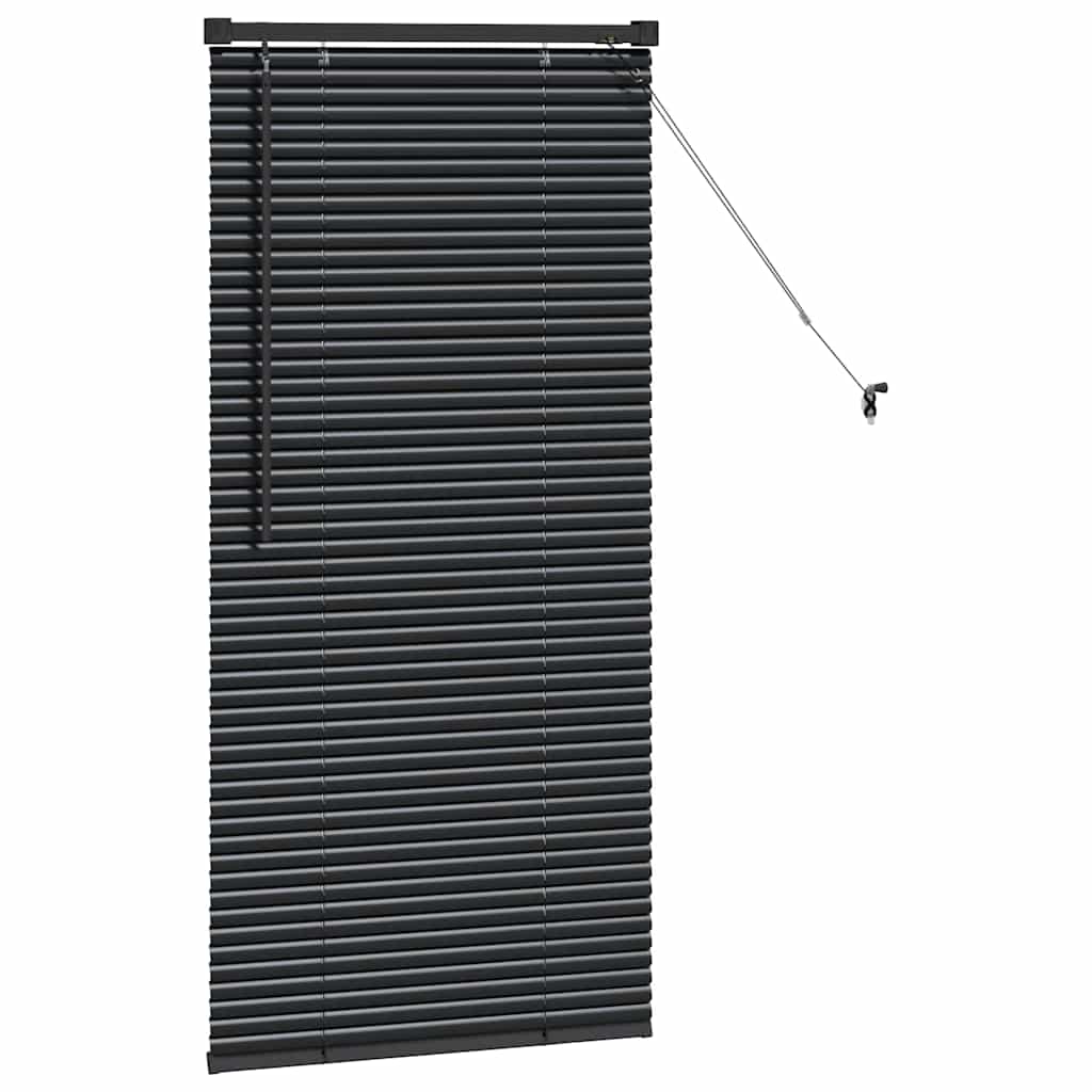 Venecijanski zastore Crna 60 x 2,5 x 130 cm Aluminij