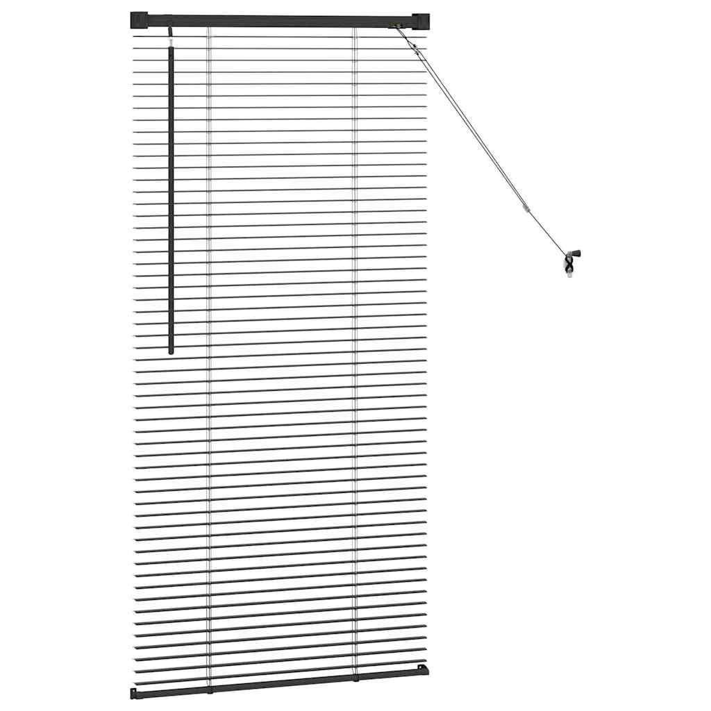 Venecijanski zastore Crna 60 x 2,5 x 130 cm Aluminij