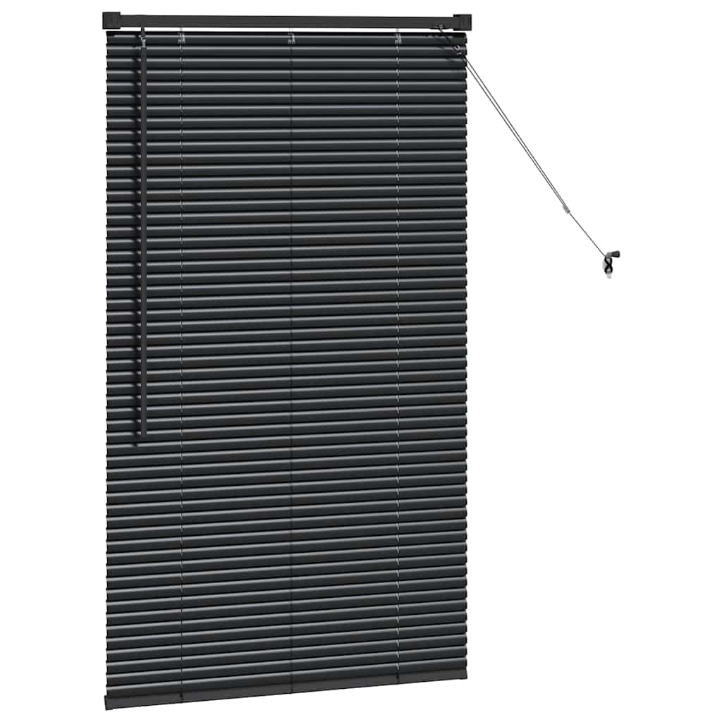 Venecijanski zastore Crna 130 x 80 cm Aluminij