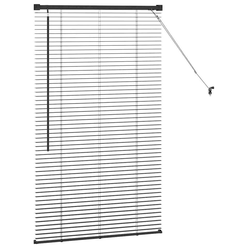 Venecijanski zastore Crna 130 x 80 cm Aluminij