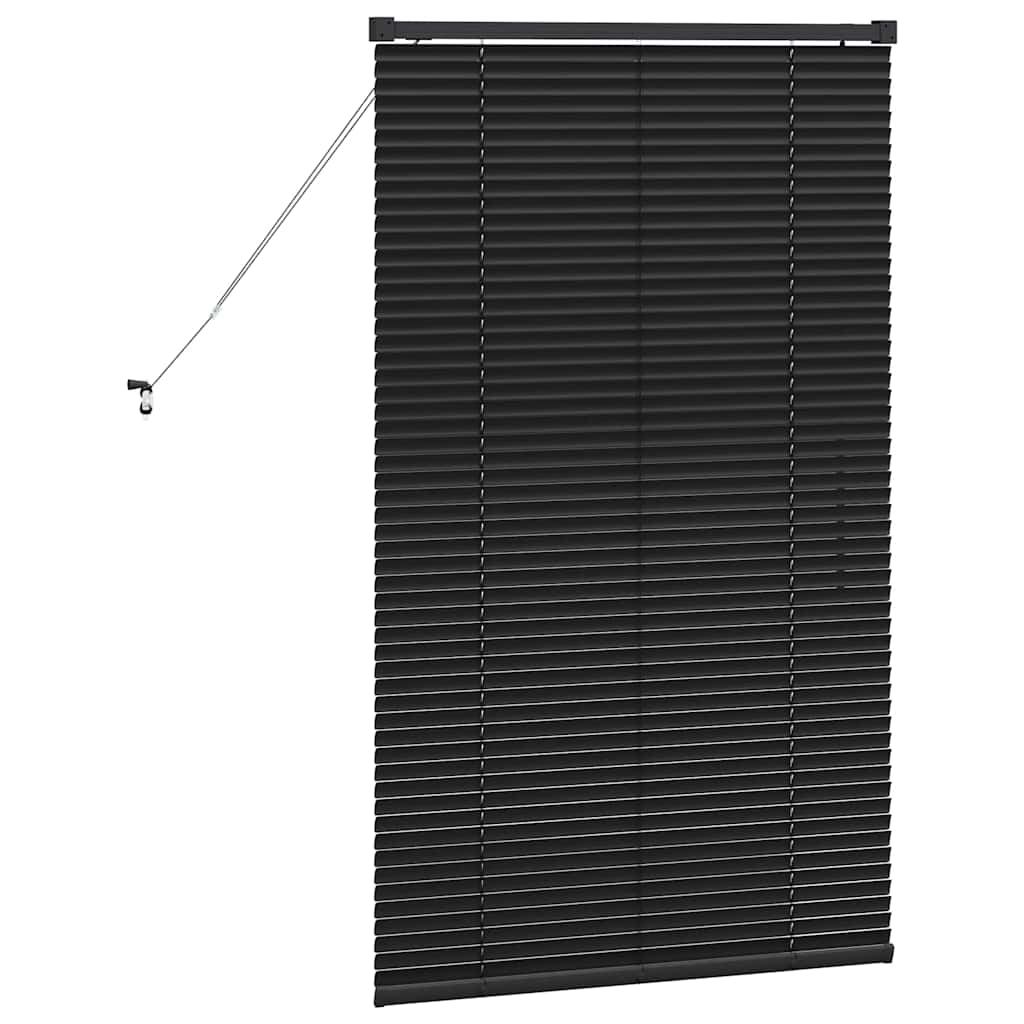 Venecijanski zastore Crna 130 x 80 cm Aluminij