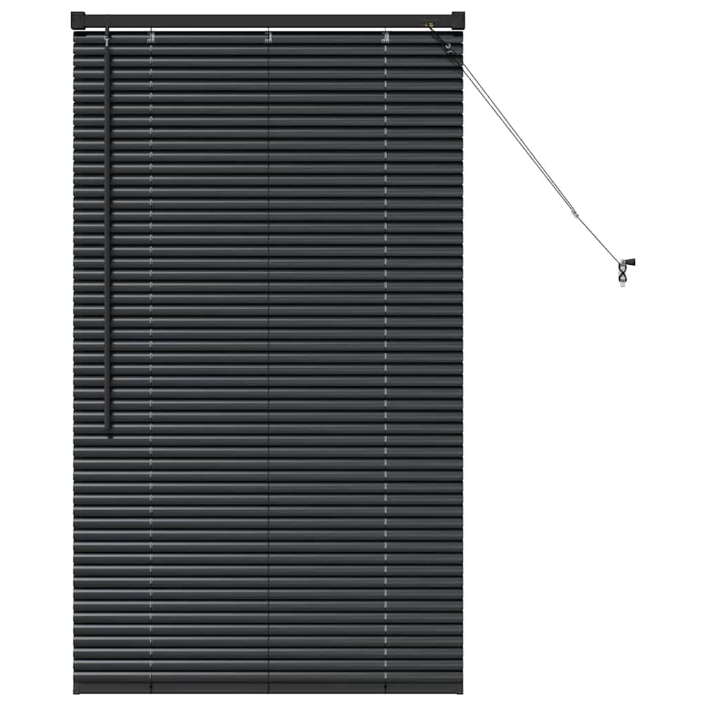 Venecijanski zastore Crna 130 x 80 cm Aluminij