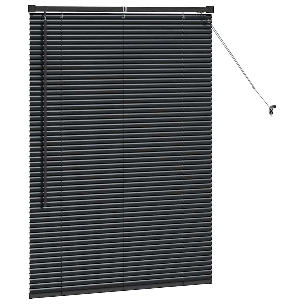 Venecijanski zastore Crna 130 x 90 cm Aluminij