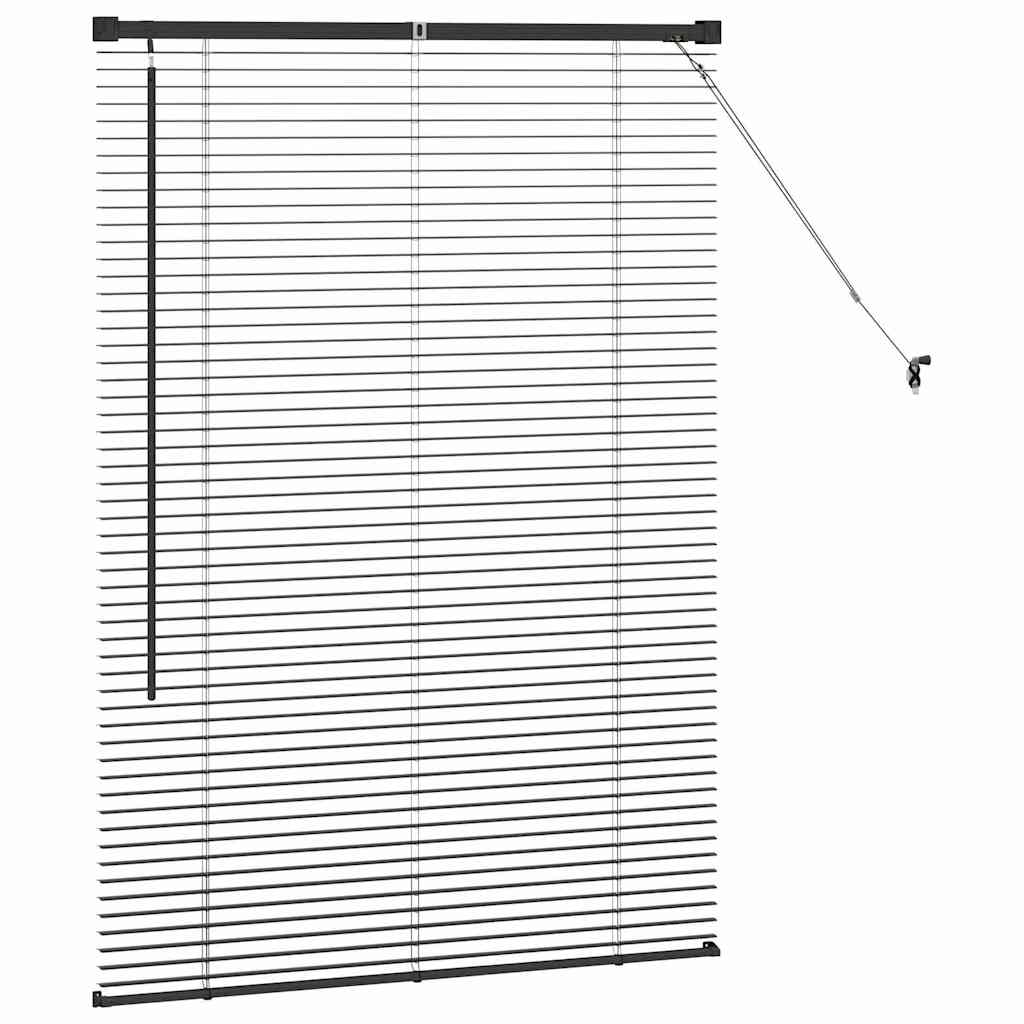 Venecijanski zastore Crna 130 x 90 cm Aluminij