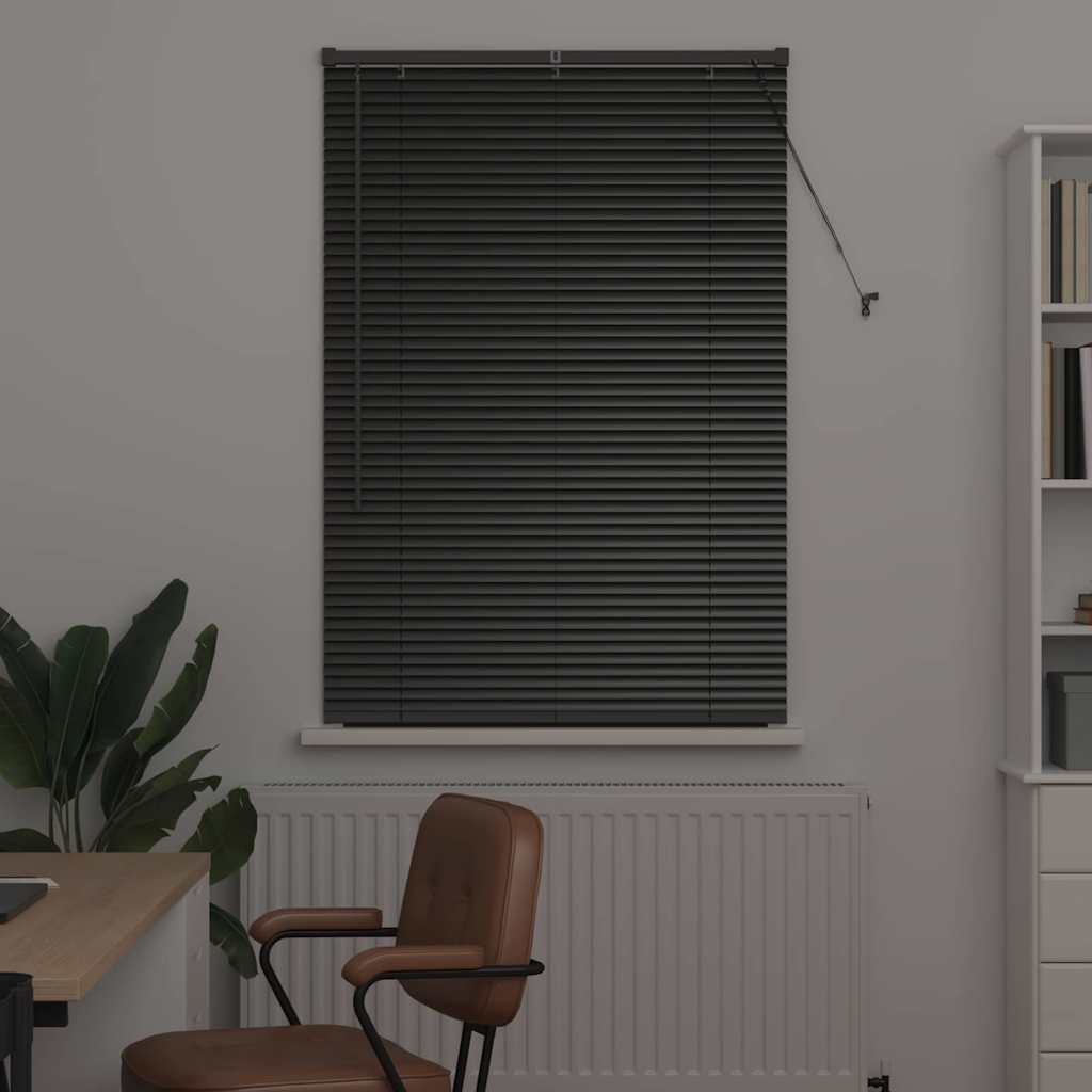 Venecijanski zastore Crna 130 x 95 cm Aluminij