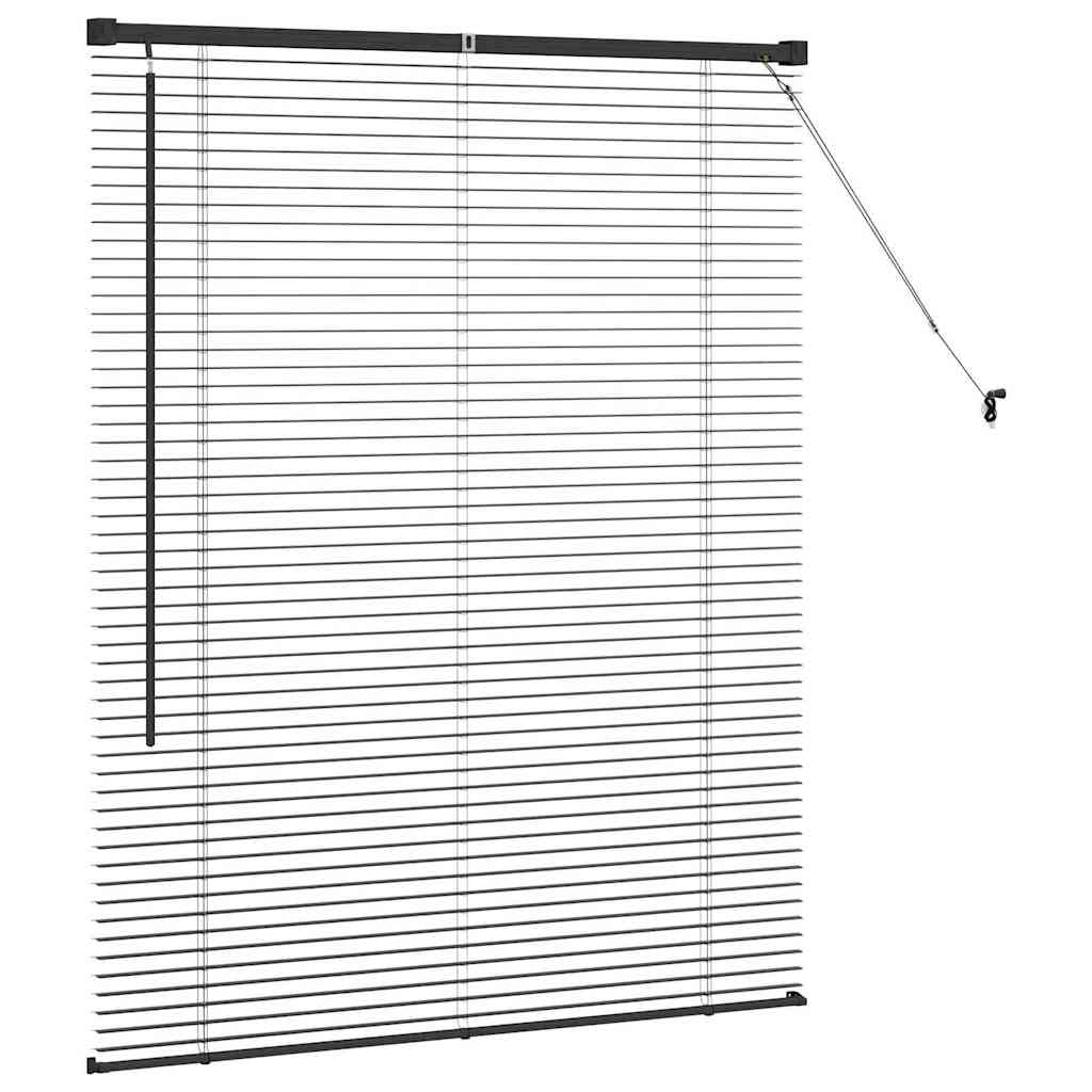 Venecijanski zastore Crna 130 x 105 cm Aluminij