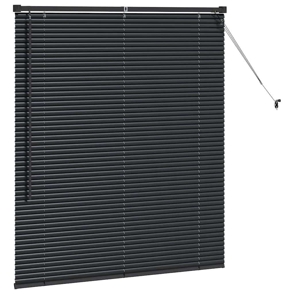 Venecijanski zastore Crna 130 x 110 cm Aluminij