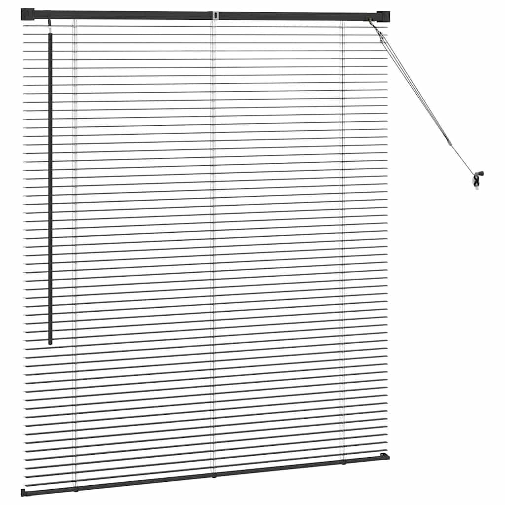 Venecijanski zastore Crna 130 x 110 cm Aluminij
