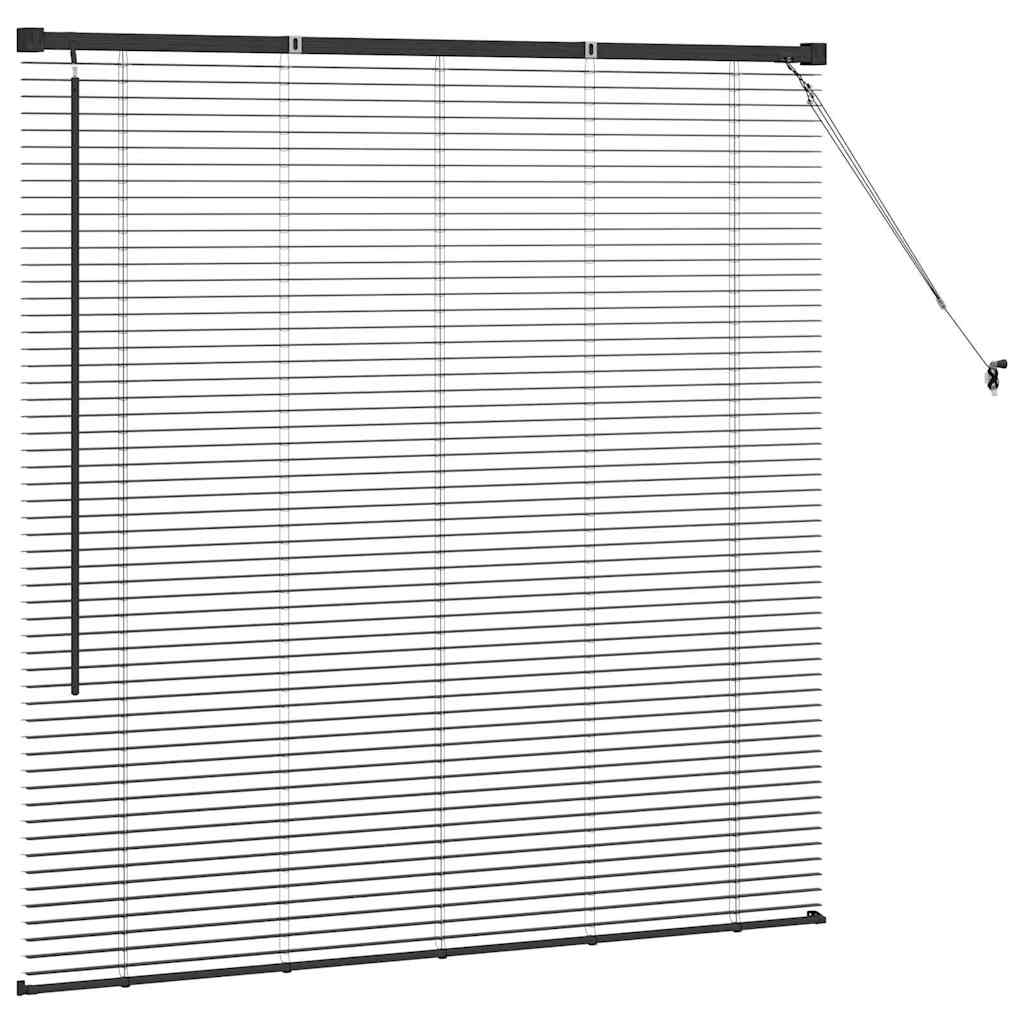 Venecijanski zastore Crna 130 x 125 cm Aluminij