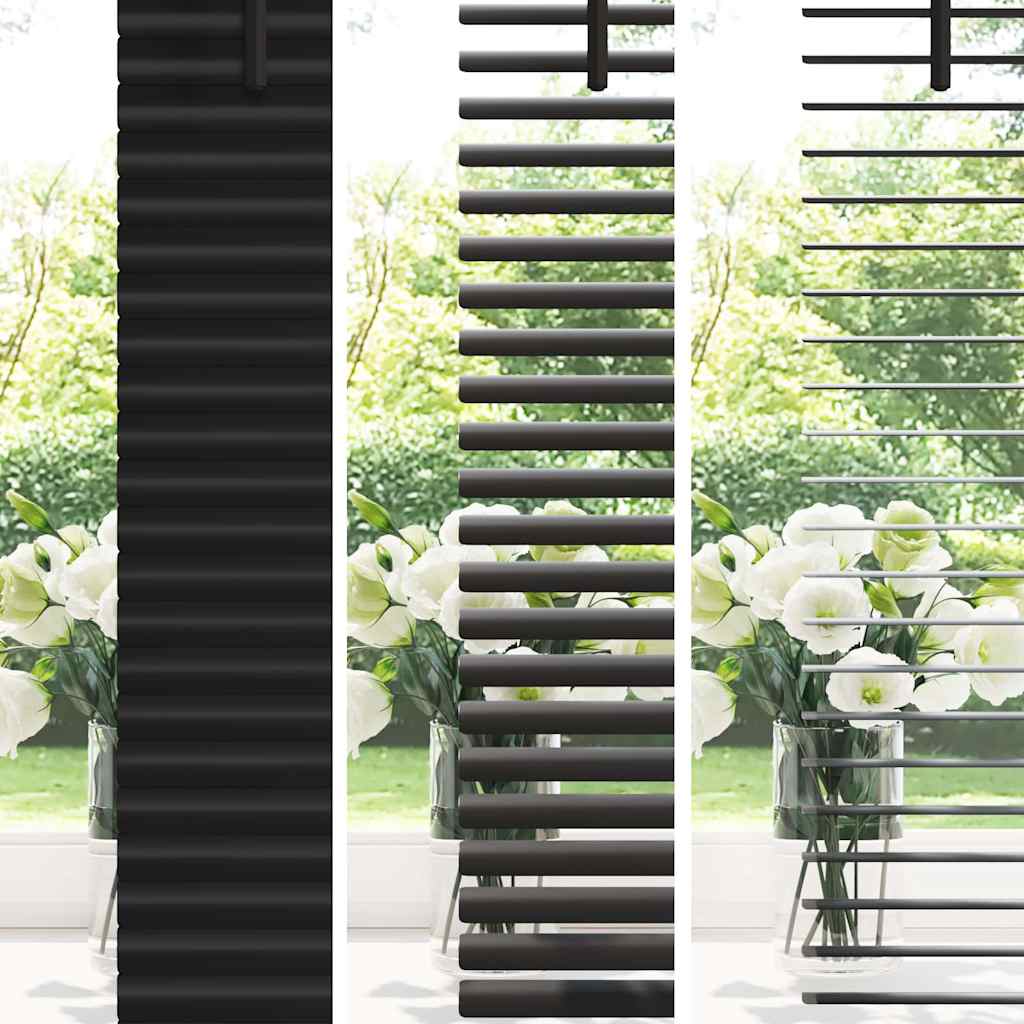 Venecijanski zastore Crna 130 x 135 cm Aluminij
