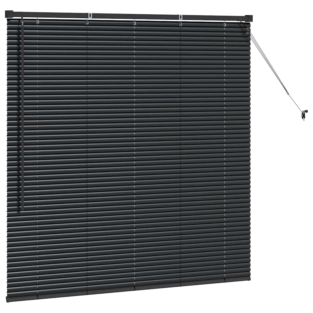 Venecijanski zastore Crna 130 x 135 cm Aluminij