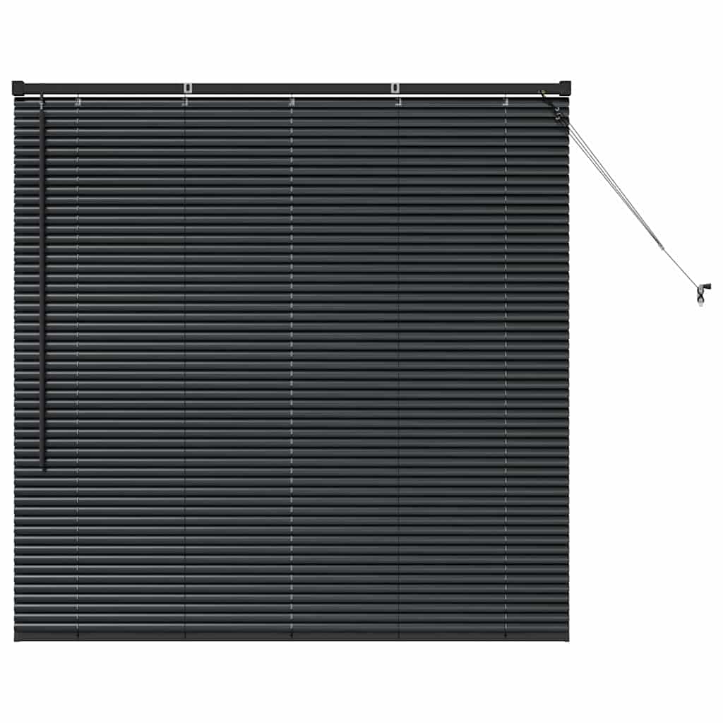 Venecijanski zastore Crna 130 x 135 cm Aluminij