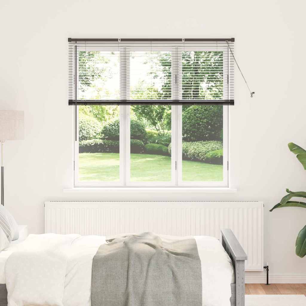 Venecijanski zastore Crna 130 x 145 cm Aluminij