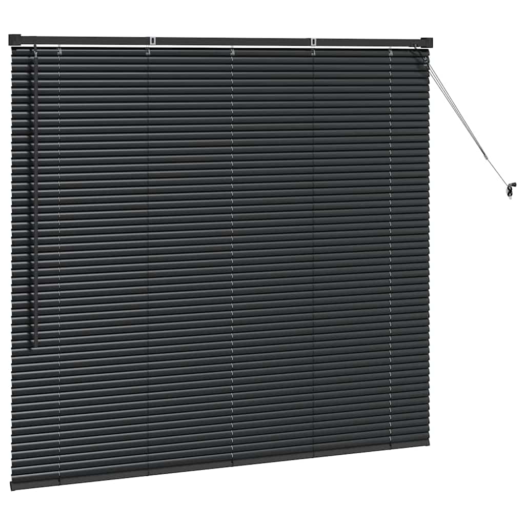 Venecijanski zastore Crna 130 x 145 cm Aluminij