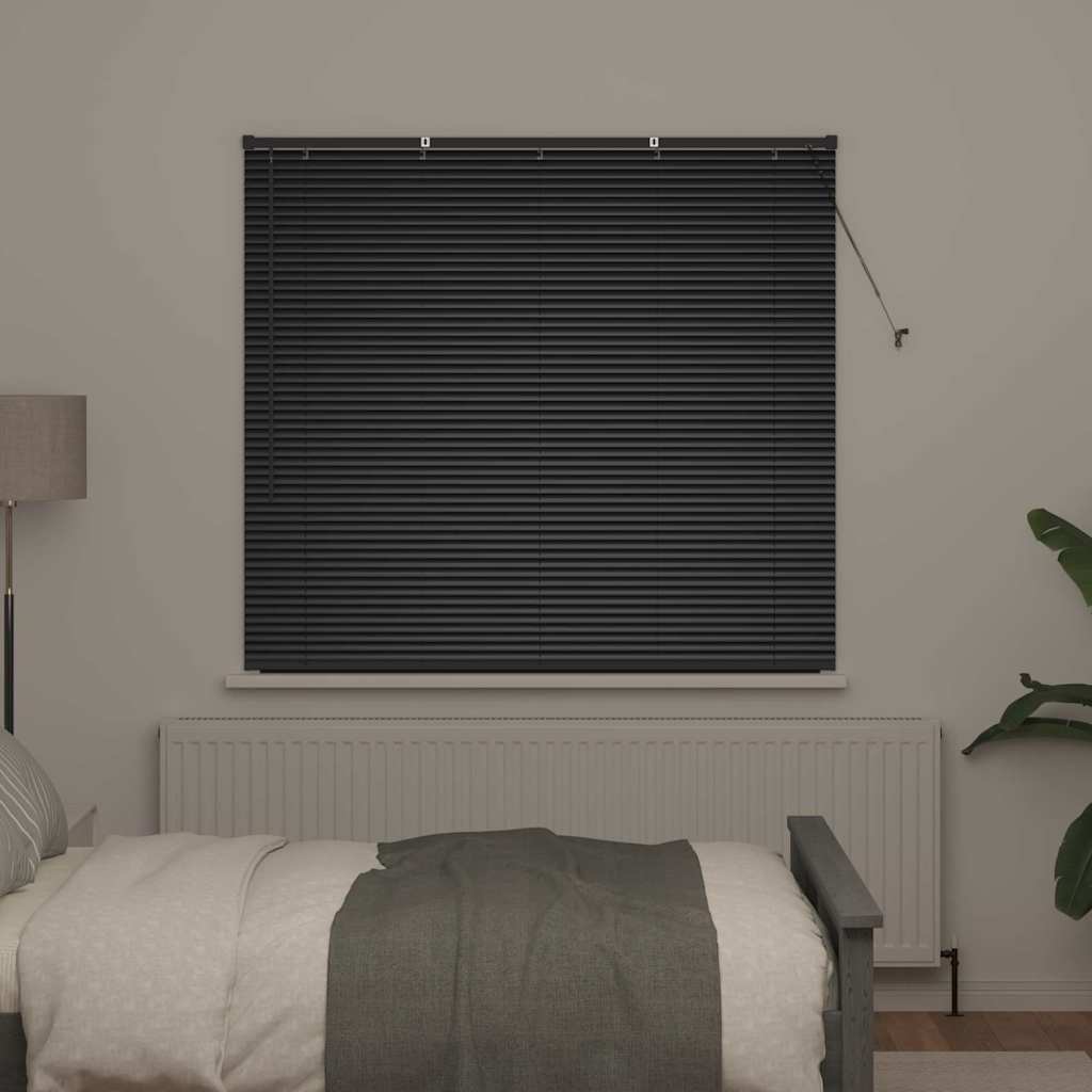 Venecijanski zastore Crna 130 x 150 cm Aluminij
