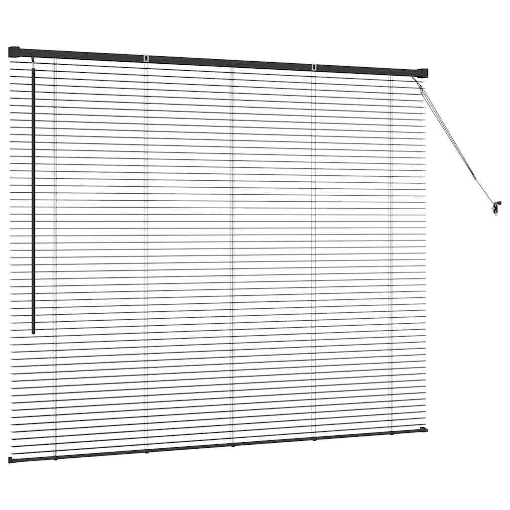 Venecijanski zastore Crna 130 x 160 cm Aluminij