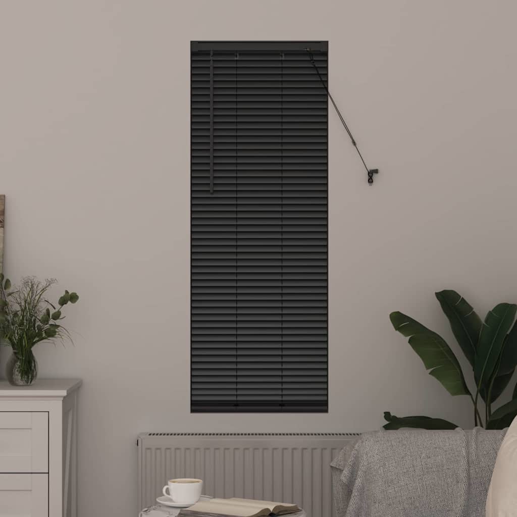 Venecijanski zastore Crna 175 x 45 cm Aluminij