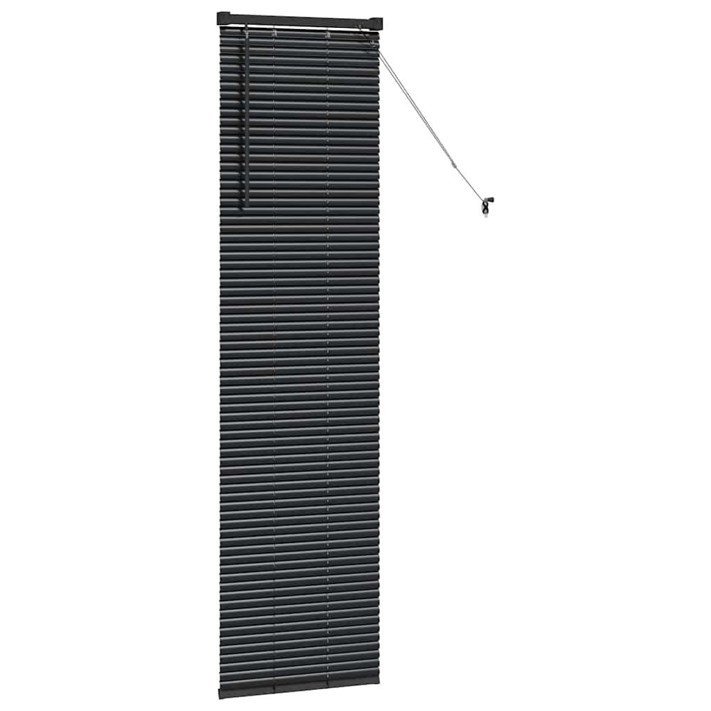 Venecijanski zastore Crna 175 x 45 cm Aluminij