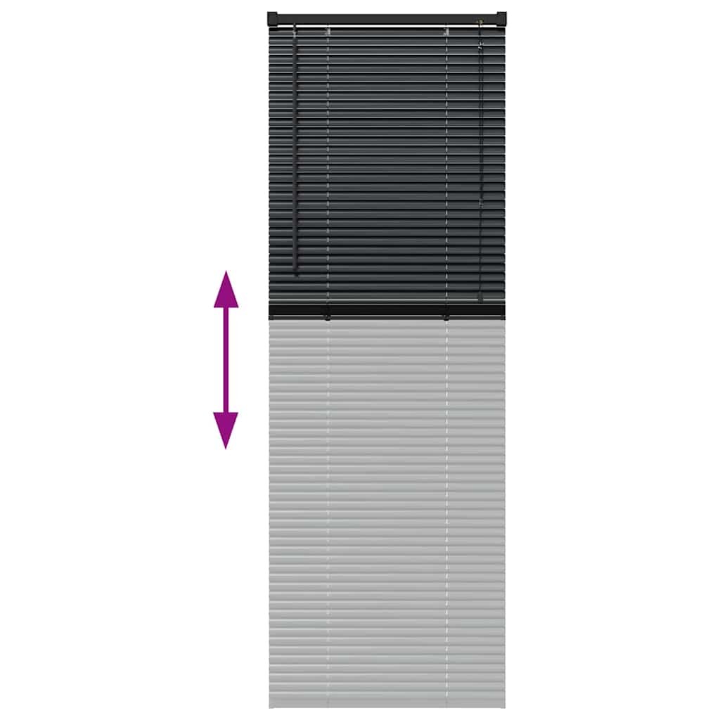 Venecijanski zastore Crna 175 x 55 cm Aluminij