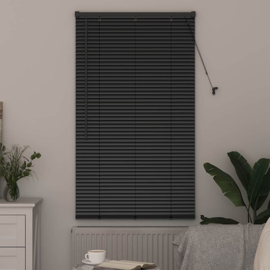Venecijanski zastore Crna 175 x 80 cm Aluminij