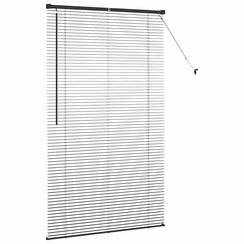 Venecijanski zastore Crna 175 x 100 cm Aluminij